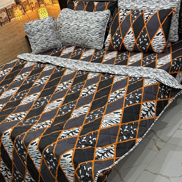 7 PCS PRINTED COMFORTER SET